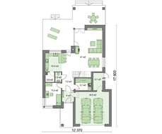 Красивый двухэтажный дом аристократического вида