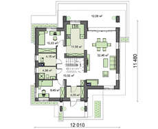 Проект двухэтажного дома для большой семьи