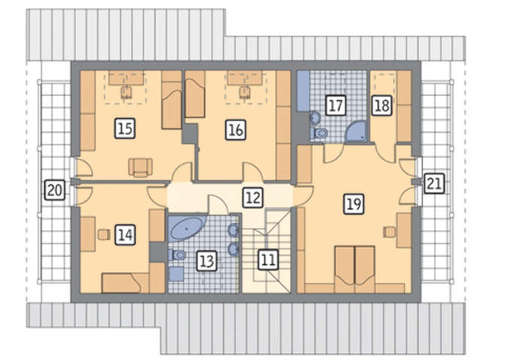 Уникальный особняк с пятью спальнями и встроенным гаражом на два автомобиля общей площадью 260 кв. м, жилой 152 кв. м