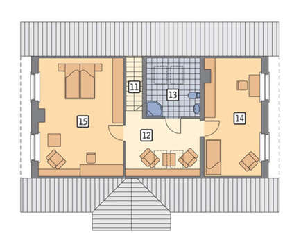 Усадьба в два этажа со встроенным гаражом, декорированная кирпичом, общей площадью 174 кв. м, жилой 115 кв. м