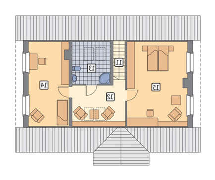 Усадьба в два этажа со встроенным гаражом, декорированная кирпичом, общей площадью 174 кв. м, жилой 115 кв. м