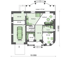 Проект красивого дома в два этажа общей площадью 200 кв. м
