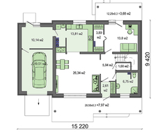 Двухэтажный дом в белоснежном исполнении, общей площадью 198 кв. м