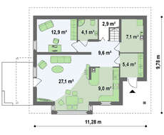 Уютный коттедж с дневной зоной