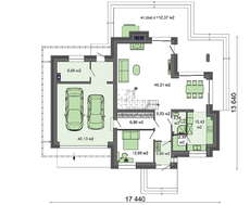 Величавый особняк из кирпича с мраморным декором жилой площадью 164 кв. м