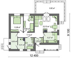 Проект дачного дома в европейском стиле