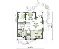 Проект трехэтажного особняка площадью 316 кв. м с красивым входным крыльцом