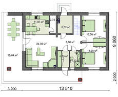Просторный дом для большой семьи