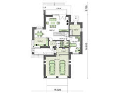 Кирпичный особняк в три уровня с цокольным этажом