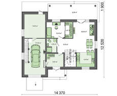Современный дом в европейском стиле с французскими балконами
