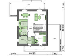Прекрасный дом в европейском стиле с уникальной конструкцией террас