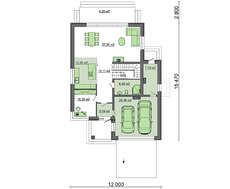 Проект двухэтажного дома общей площадью 246 кв.м. с планами и схемами