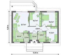 Комфортный дачный коттедж в классическом стиле