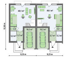 Энергосберегающий проект модернового таунхауса