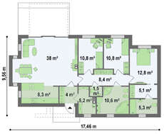 Интересный проект в стиле хай тек