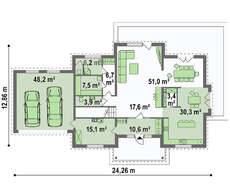 Проект особняка в дворянском стиле с баней