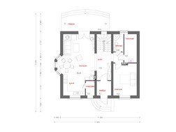 Коттедж в классическом стиле с мансардой и красивыми балконами