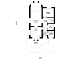 Оригинальный загородный коттедж с подвалом и кирпичным фасадом