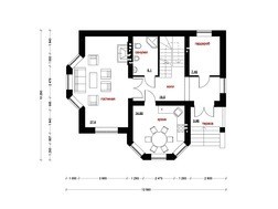 Впечатляющий проект двухэтажного загородного коттеджа с подвальным этажом