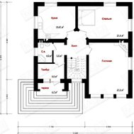 Проект классической усадьбы в светлых тонах