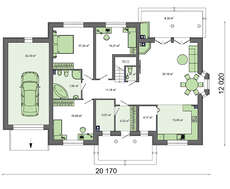 Большой дачный дом с мансардой и гаражом