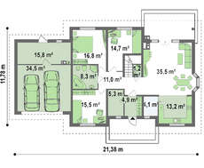 Небольшая красивая усадьба в традиционном стиле