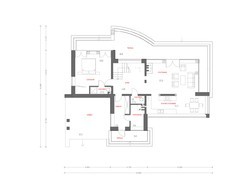 Коттедж в стиле хай-тек с тремя спальнями на втором этаже и огромной террасой