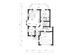 Классический особняк с фронтальным гаражом