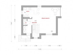 Небольшой двухэтажный дом в современном стиле