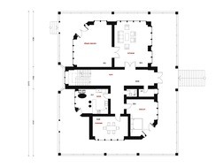 Проект роскошного особняка в американском стиле с гаражом в цокольном этаже