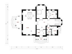 Большой особняк в классическом стиле с пятью спальнями на втором этаже
