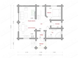 Дом с мансардой из бруса со вторым светом