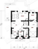 Проект дома с мансардным этажом и гаражом