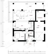 Уютный коттедж с двухскатной кровлей