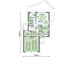 Комфортный дом с мансардой, выполненный в европейском стиле
