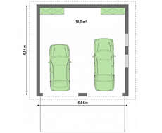 Проект традиционного гаража