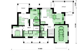 Усадьба для двух семей с гаражом