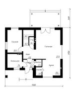 Мансардный коттедж с дополнительной спальней на 1-ом этаже