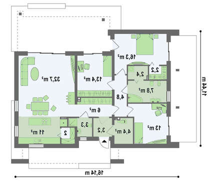 Проект коттеджа в ультрасовременном дизайне