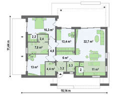 Проект коттеджа в ультрасовременном дизайне