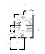 Современный дом с мансардой для узкого участка