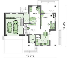 Большой двухэтажный дом общей площадью 310 кв.м.
