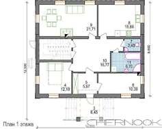 Проект красивой большой загородной усадьбы с оригинальным фасадом