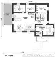 Проект уютного просторного коттеджа с гаражом