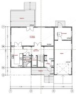 Проект уютного загородного коттеджа площадью 220 m²