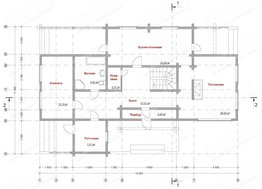 Проект для строительства загородного жилого коттеджа со вторым светом