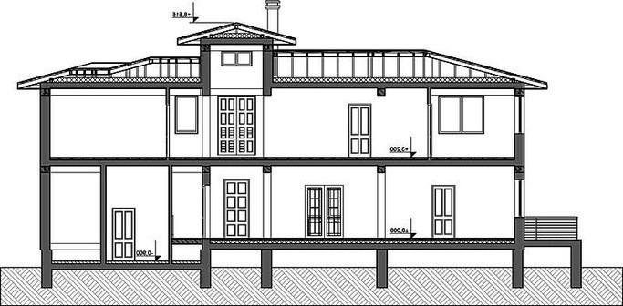 Проект удобного коттеджа для отдыха с плоской крышей