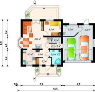 Великолепный проект в классическом стиле усадьбы с мансардой