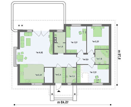 Проект классической мини-усадьбы