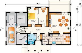 Интересный дом с дизайном в средиземноморском стиле
